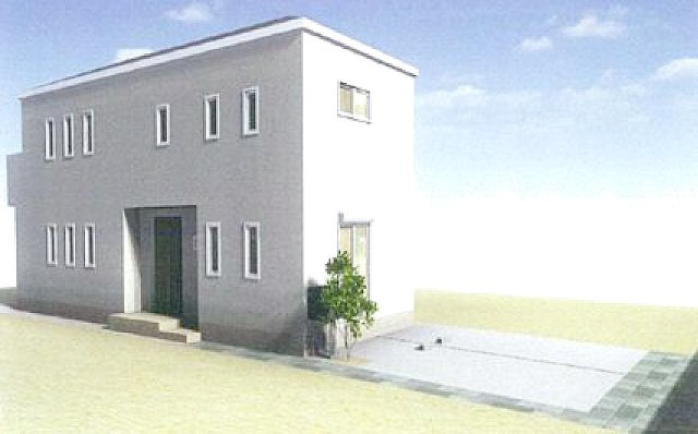 白山一丁目戸建の外観パース
