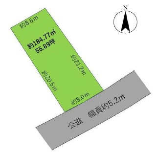 清川２丁目　土地の土地図