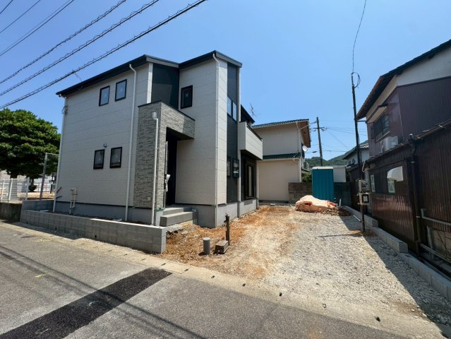 ーAdoble＋アドブルー小倉北区下富野5丁目5期　【小倉北区　新築戸建て】の外観|現地撮影　2025,7,19　ーAdoble＋ー小倉北区下富野5丁目5期　【小倉北区　新築戸建て】