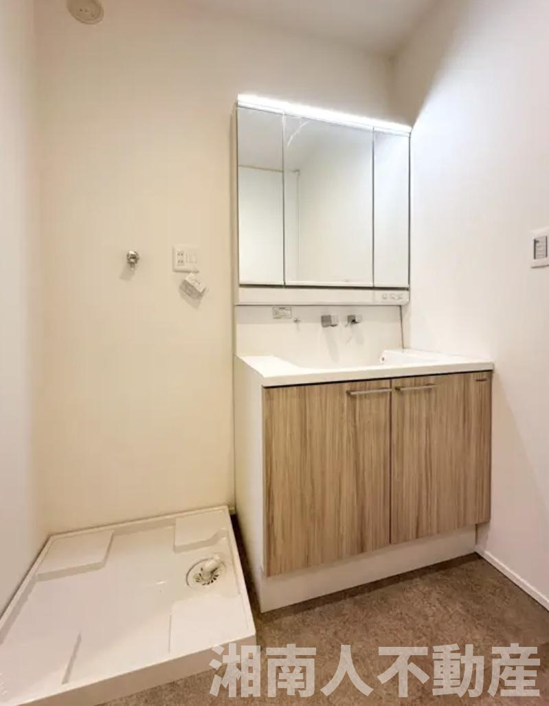 ★新築戸建て　茅ヶ崎市松風台　の独立洗面台|独立洗面台で身支度をすべて済ませてしまいましょう