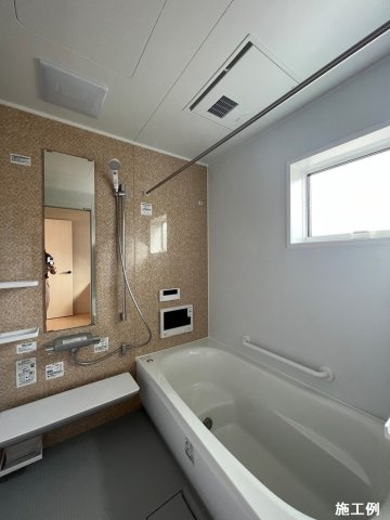 厚木市温水　築後未入居　全1棟の浴室|同じ工務店様の施工例です。