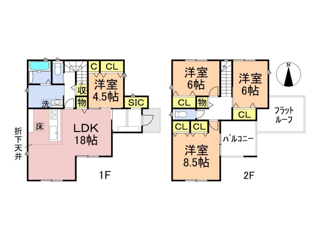 タマタウン　瑞穂市穂積小Ⅱ　全4区画分譲の間取り|■4号棟　■ヤマダ不動産　株式会社リライフ　
■夢のマイホーム購入をフルサポートします！