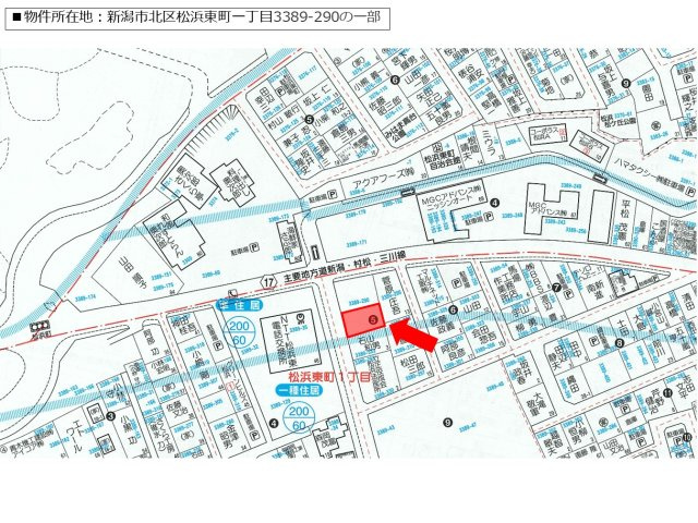 【地図】 | 松浜東町一丁目：貸地（80.87坪）