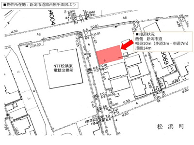 【地図】 | 松浜東町一丁目：貸地（80.87坪）