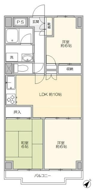 エステートシンサダの間取り