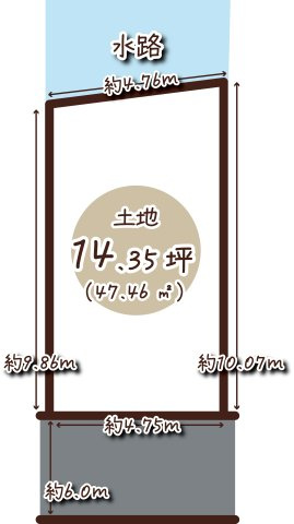 羽束師菱川町　条件無しの区画図