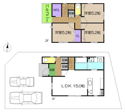 【区画図】 | 建築条件付き宅地　高知市石立町　6号地 | プランです