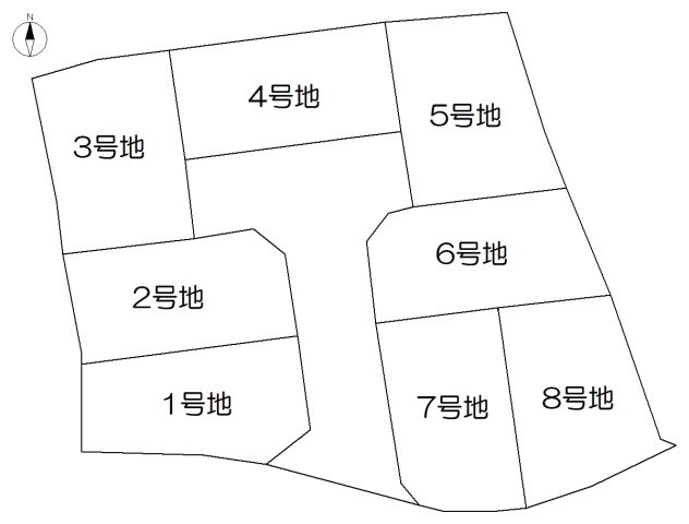 【土地図】 | 建築条件付き宅地　高知市石立町　8号地 | 8号地