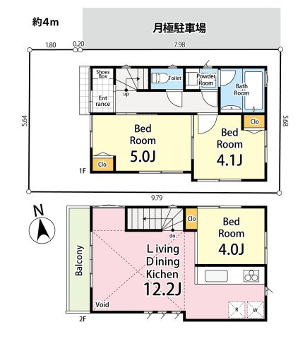 ＜LIBERi リーベリー＞練馬区旭町2丁目　生活快適エリア　限定1棟の間取り|3LDK　敷地面積 56.57ｍ2　建物面積 56.47ｍ2