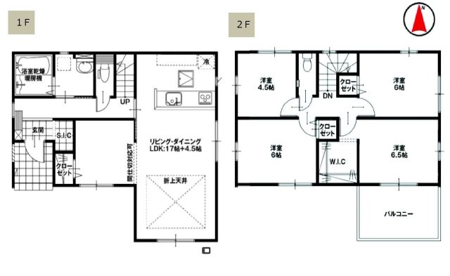アーバンスタイル北群馬郡吉岡町9期　3号棟の間取り|収納充実♪南向きの4LDKで陽当たり良好な間取りです！
土地面積229.65㎡、建物面積106.52㎡で十分な広さです！