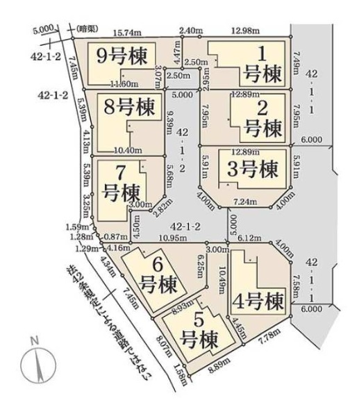 神戸市西区玉津町新方の区画図