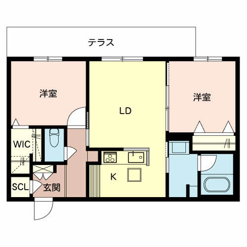 【間取り】 | ShaMaison LEA LEA OHANA　B棟