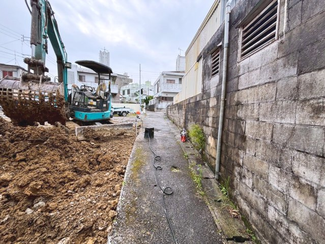 浦添市西原1丁目　土地　1号地の前面道路含む現地写真|2025/4/26　現地写真