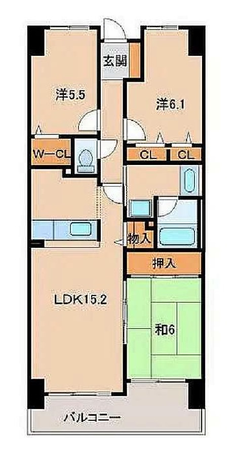 サーパス黒田の間取り