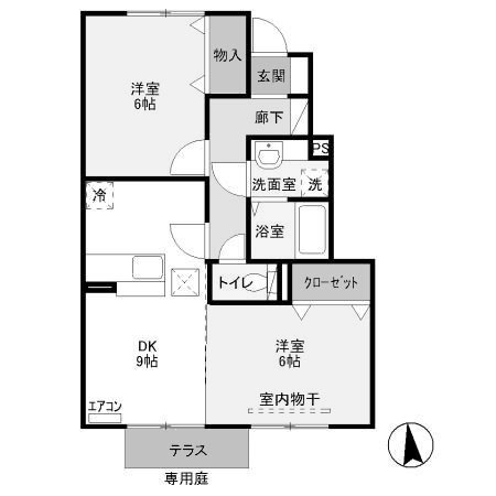 【間取り】 | アロース・ガーデンA