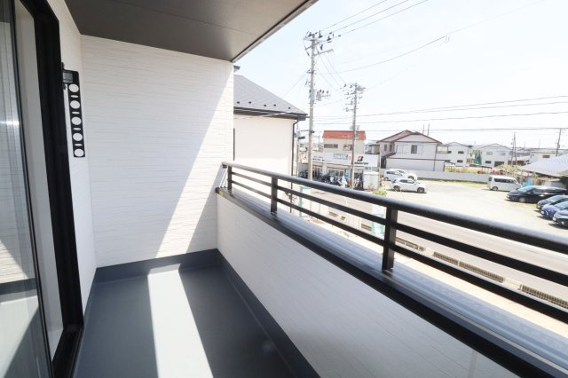 郡山市片平町字釜場　　　　１号棟　　　小山田小学校、郡山第６中学区のバルコニー