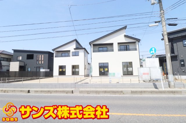 郡山市片平町字釜場　　　　１号棟　　　小山田小学校、郡山第６中学区の外観|南側から見た区画全体