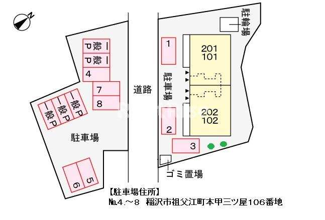 フォレスト・ケイ　参番館の区画図