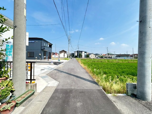リーブルガーデン　一宮市乾町　全4区画分譲の前面道路含む現地写真|■前面道路　■ヤマダ不動産　株式会社リライフ　
■夢のマイホーム購入をフルサポートします！