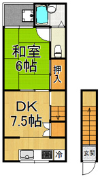 コーポ松本の間取り