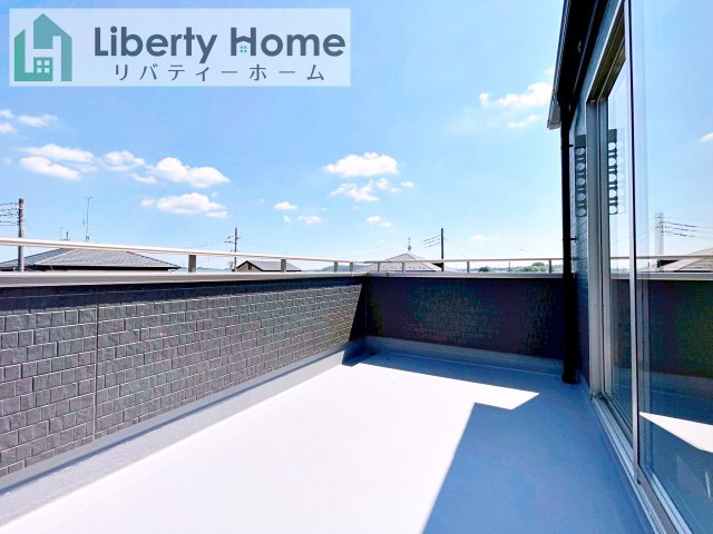 常陸太田市金砂郷第4　新築戸建　のバルコニー