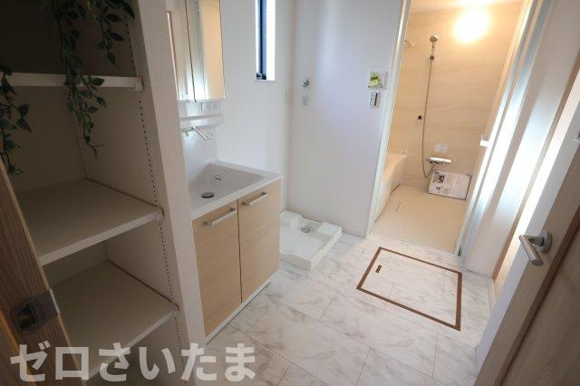 《仲介手数料無料》南区大字広ヶ谷戸567新築一戸建てコンフォートヒルズのランドリースペース|撮影日 2025年10月30日 14:40 晴れ