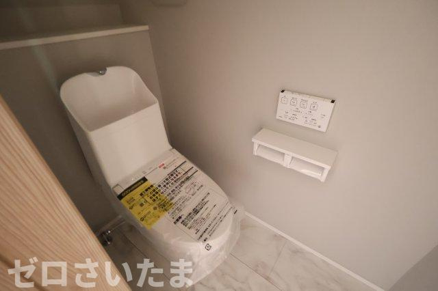 《仲介手数料無料》南区大字広ヶ谷戸567新築一戸建てコンフォートヒルズのトイレ|撮影日 2025年10月30日 14:40 晴れ