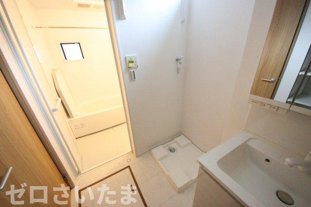 《仲介手数料無料》南区大字広ヶ谷戸567新築一戸建てコンフォートヒルズのランドリースペース|撮影日 2025年6月2日 16:00 晴れ