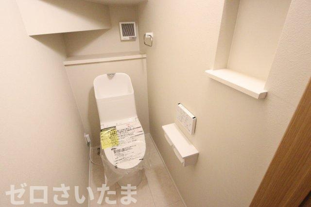 《仲介手数料無料》南区大字広ヶ谷戸567新築一戸建てコンフォートヒルズのトイレ|撮影日 2025年6月2日 16:00 晴れ