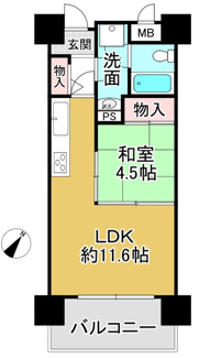 【間取り】 | 琵琶湖アーバンリゾートⅠ番舘
