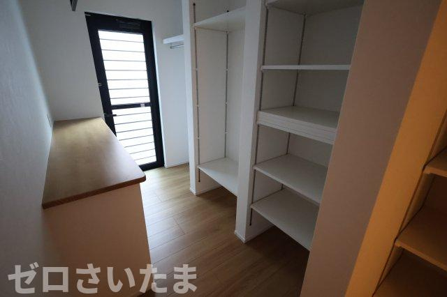 《仲介手数料無料》南区大字広ヶ谷戸567新築一戸建てコンフォートヒルズのランドリースペース|撮影日 2025年10月30日 14:50 晴れ