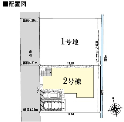 本庄市本庄4丁目　新築戸建て　いろどりアイタウン　02の区画図