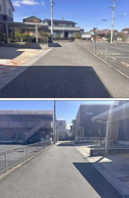 【前面道路含む現地写真】 | 四日市市東坂部町 | 前面道路