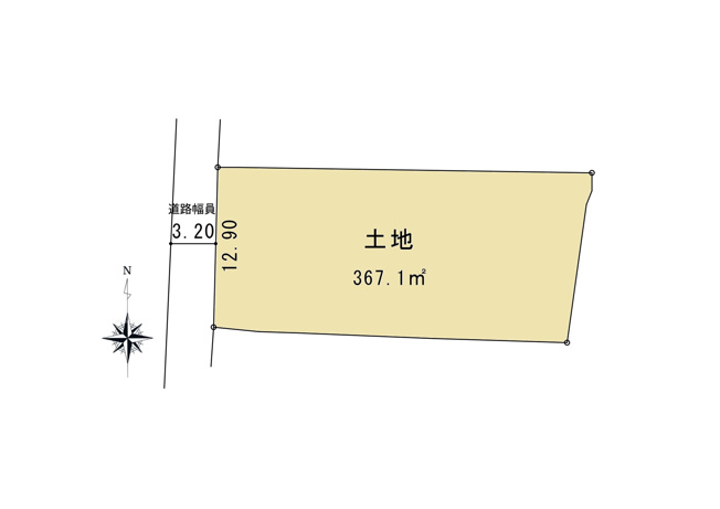 【区画図】 | 富士宮市ひばりヶ丘　中古戸建て　全1棟
