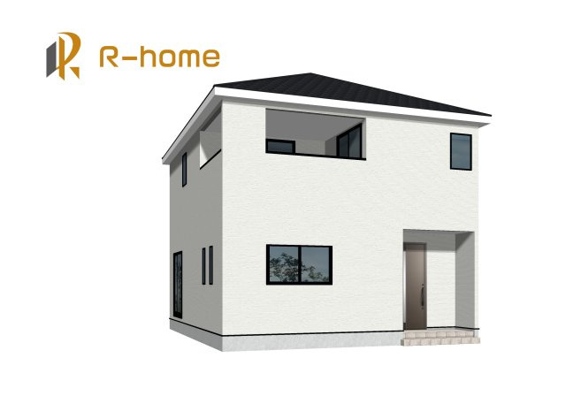 稲敷郡阿見町阿見第6　新築戸建て　1号棟の外観|2025年6月完成予定！近隣の同仕様完成物件をご見学いただけます♪