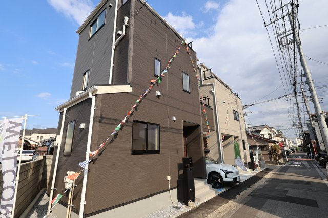 《仲介手数料無料》桜区町谷１丁目12(1号棟)新築一戸建てリーブルガーデンの外観|撮影日 2025年8月28日 15:45 晴れ