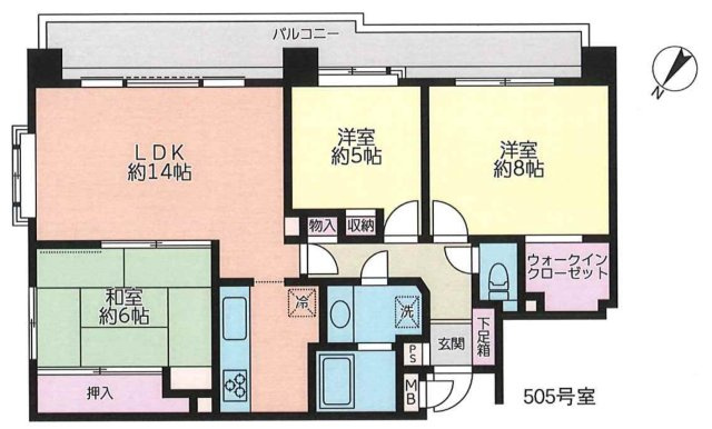 コスモ和田町【仲介手数料無料】の間取り