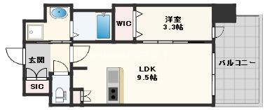 D.Clarest玉造の間取り