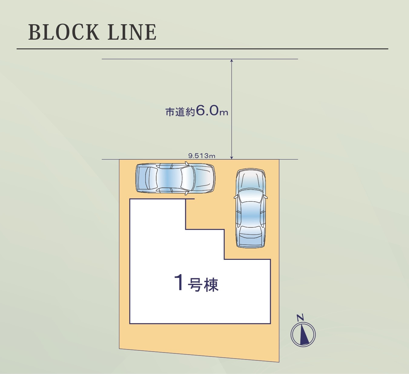 リナージュ豊明市大久伝町23-1期　全1棟　新築戸建の区画図