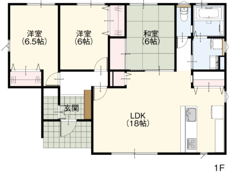 高崎市吉井町本郷（全1棟）1号棟の間取り|間取り図