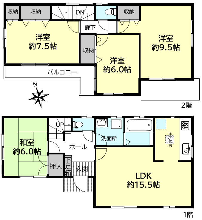 明石市太寺４丁目戸建の間取り