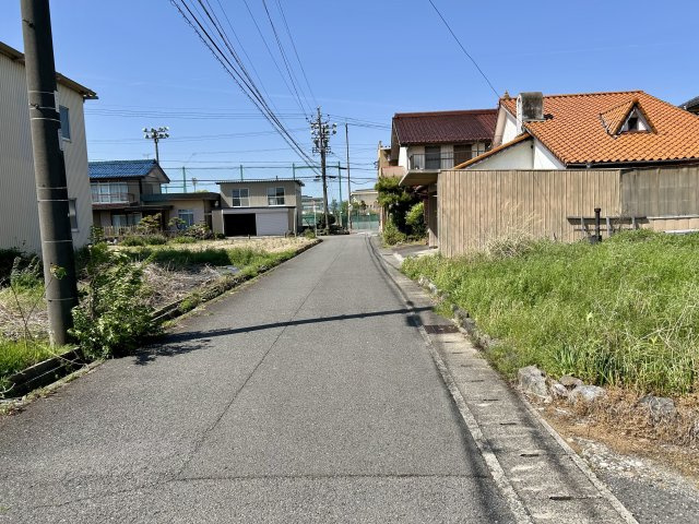 土地 軽海の前面道路含む現地写真