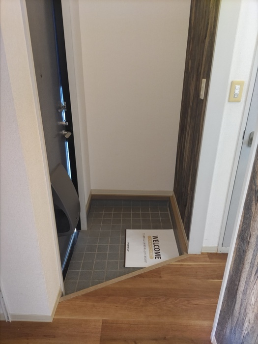 レーベンパレス A棟の玄関