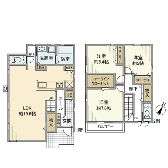 【間取り】 | 中町戸建