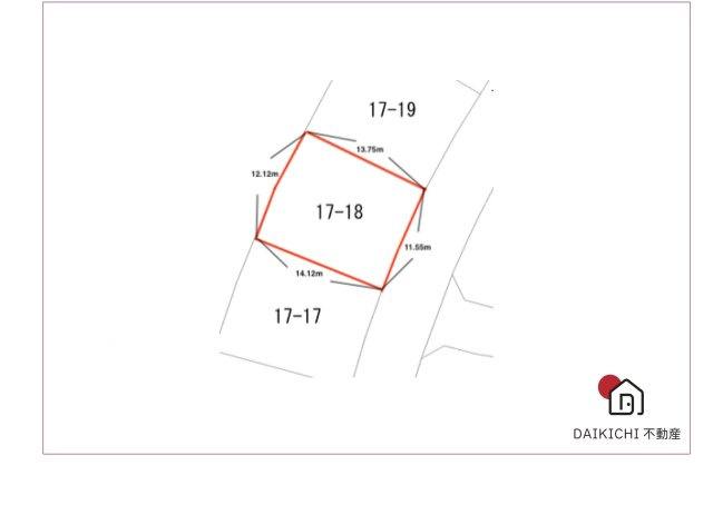 【土地図】 | 小川町東小川６丁目　売地　全1区画　