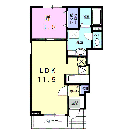 ☆１LDK間取り図☆
