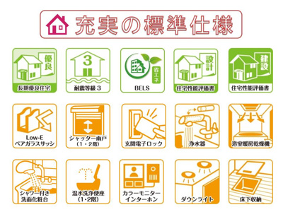 【その他】 | 奈良市西木辻町の新築一戸建 全３区画 | 長期優良住宅＆耐震等級３・住宅性能評価書を取得、省エネ仕様で快適にお住まいいただけます。