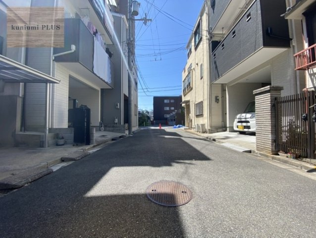 大阪市旭区新森1丁目の前面道路含む現地写真