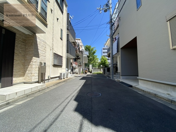 大阪市旭区新森1丁目の前面道路含む現地写真
