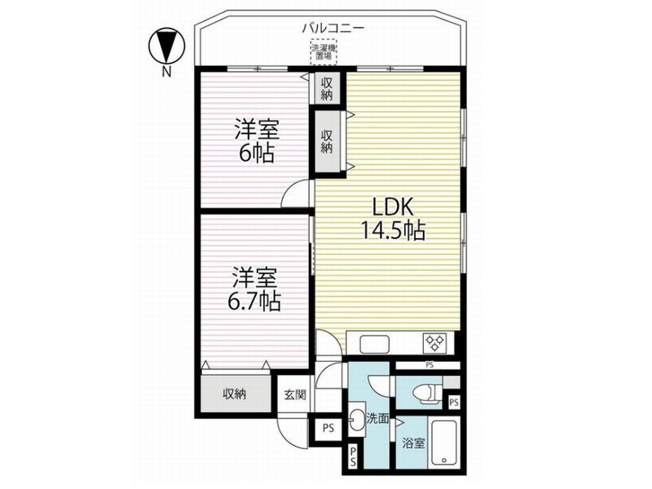 【間取り】 | 山科団地B棟